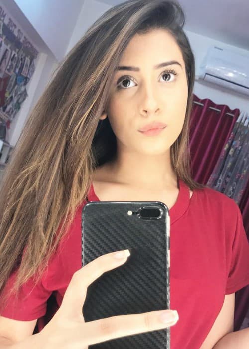 Hiba Nawab in a selfie in November 2017