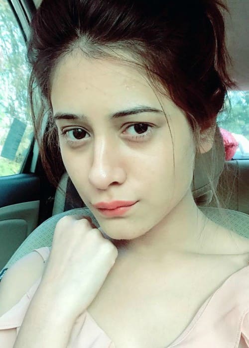 Hiba Nawab in an Instagram selfie as seen in February 2018