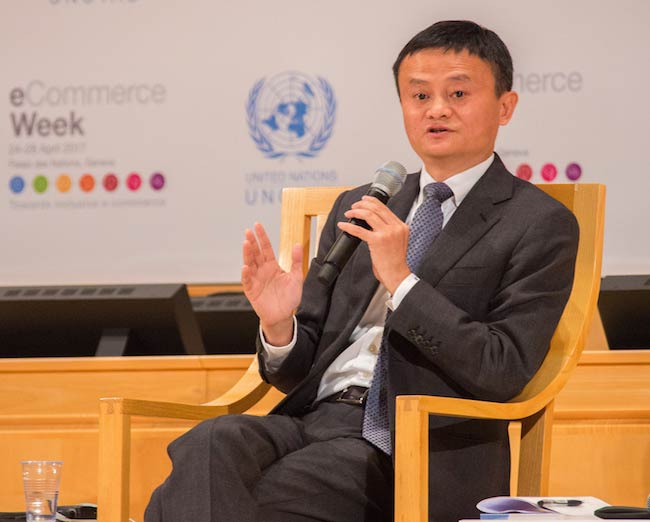 Jack Ma at UNCTAD eCommerce Week Conference on April 25, 2017