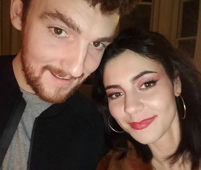 Jack Patterson and Marina Diamandis in a selfie in January 2018