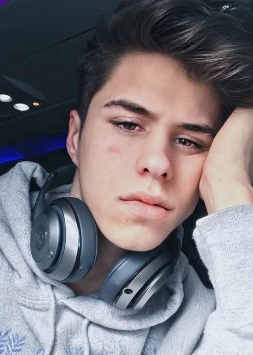 Jackson Krecioch in a selfie while traveling in February 2018