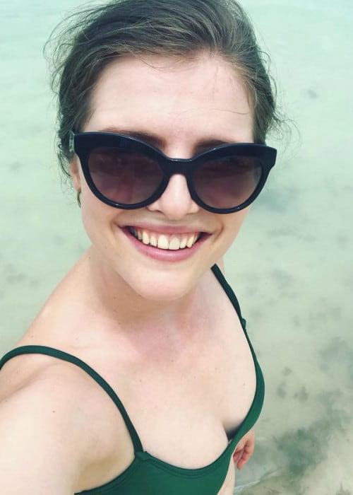Jamie-Lee Money in a selfie in Mauritius in January 2018