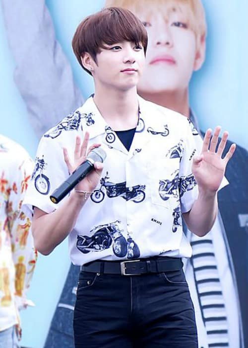 Jeon Jungkook at a Smart Uniform Campaign Event in Seoul in June 2016