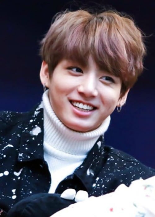 Jeon Jungkook at a fanmeet in Myeongdong in February 2017