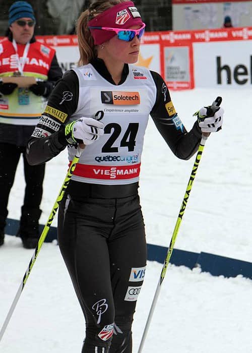 Jessie Diggins at the FIS Cross-Country World Cup in 2012