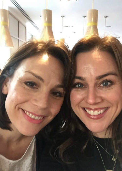 Jill Halfpenny (Right) promoting Kidscape in a Twitter post as seen in November 2017