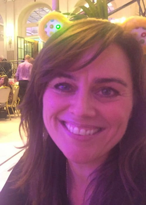 Jill Halfpenny at Len Goodman's tea dance in November 2016