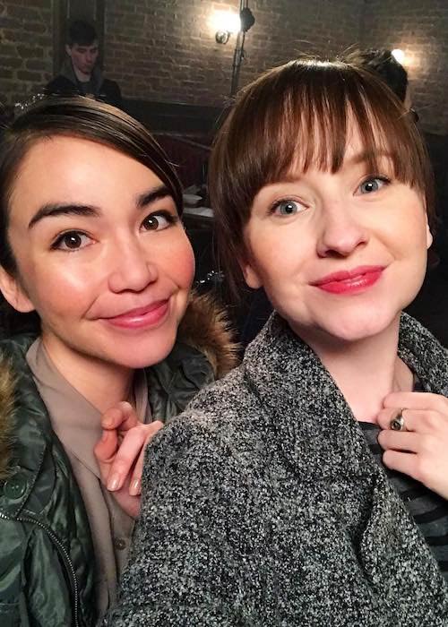 Joanna Sotomura (Left) and Mary Kate Wiles in a December 2017 selfie