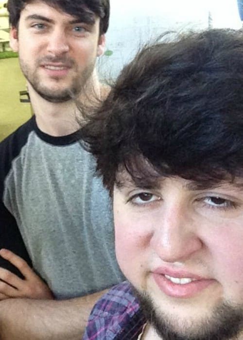 JonTron (Right) and Sam Thorne in a selfie in March 2014