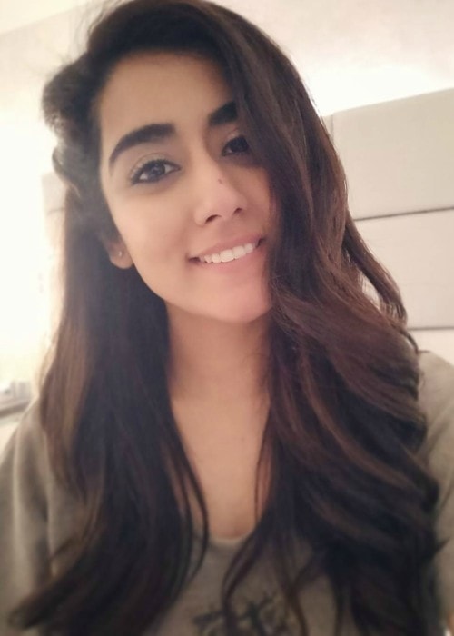 Jonita Gandhi in a selfie in February 2018