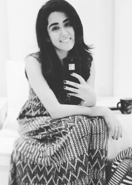 Jonita Gandhi in an Instagram selfie as seen in January 2018