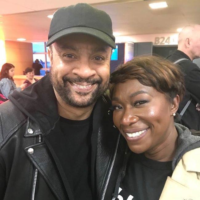 Joy-Ann Reid and Shaggy as clicked in March 2018