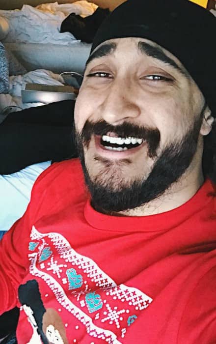 JusReign in a selfie on Christmas Day in 2016