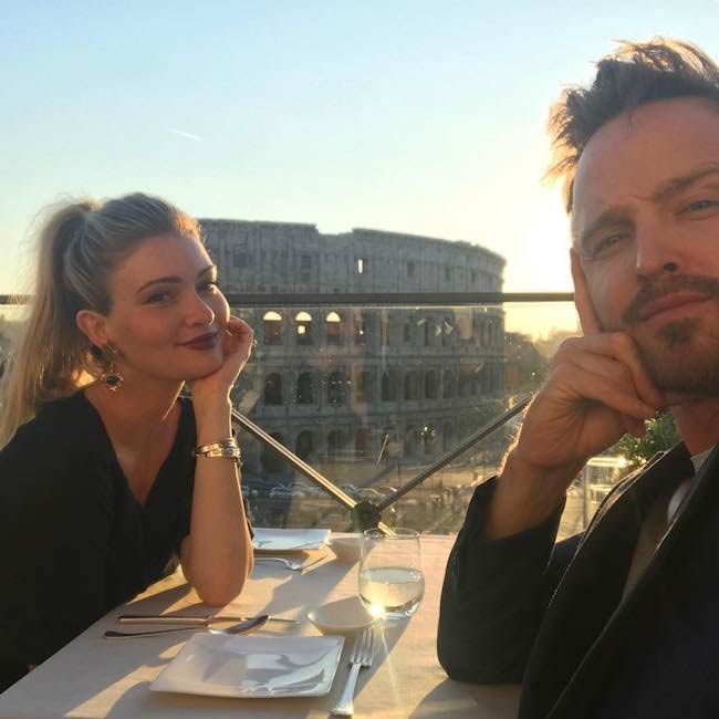 Lauren Parsekian and Aaron Paul on a date in June 2017