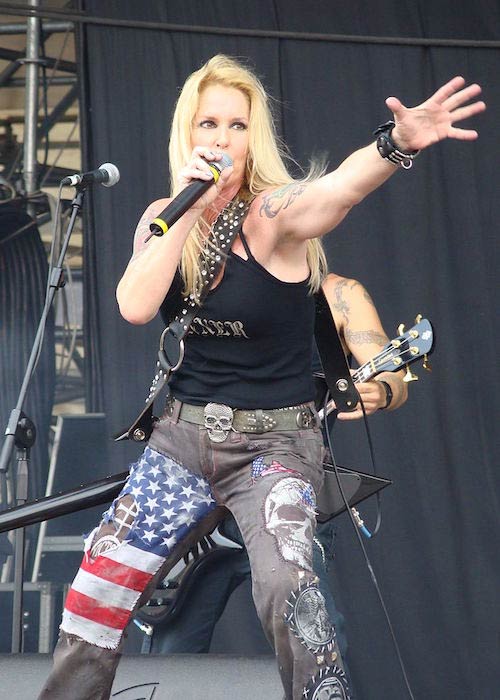 Lita Ford performing at Gods of Metal 2009 Day 1