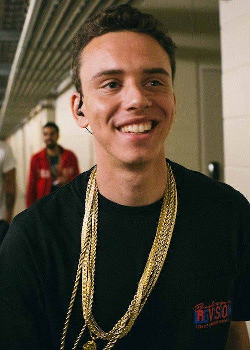 Logic backstage at Verge Campus Tour in Orlando, Florida in April 2014