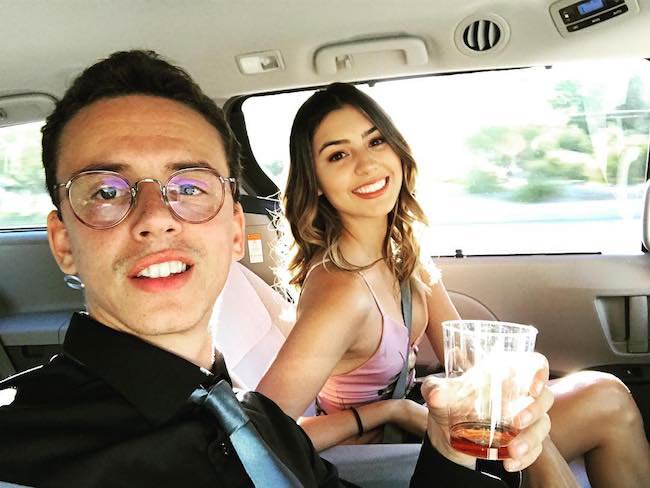 Logic with his wife Jessica Andrea on a date night in June 2017