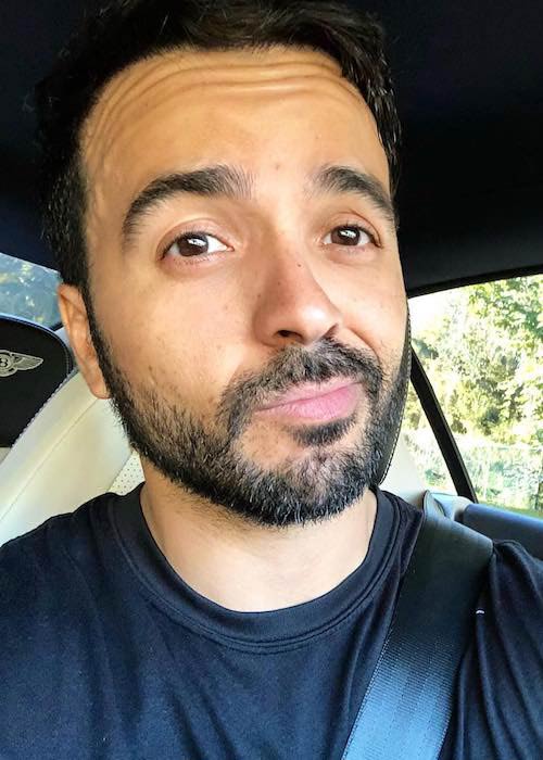 Luis Fonsi post morning workout selfie in January 2018