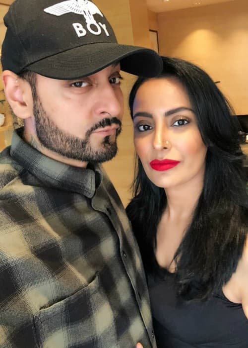 Manj Musik and Nindy Kaur as seen in March 2018