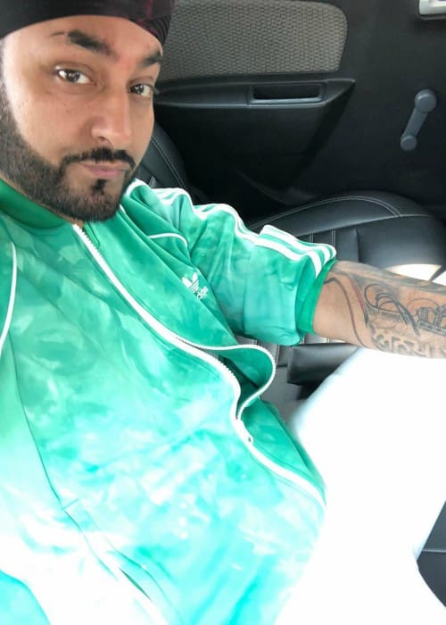 Manj Musik in a selfie in March 2018