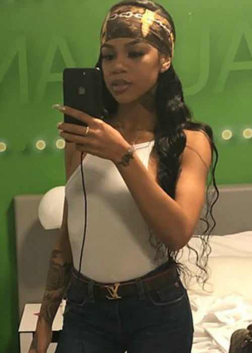 Molly Brazy in a selfie as seen in January 2018