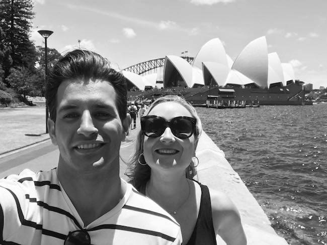 Ollie Locke and Emily Maddick in Sydney as seen in December 2017