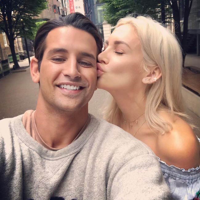 Ollie Locke and Stephanie Pratt as seen in April 2017