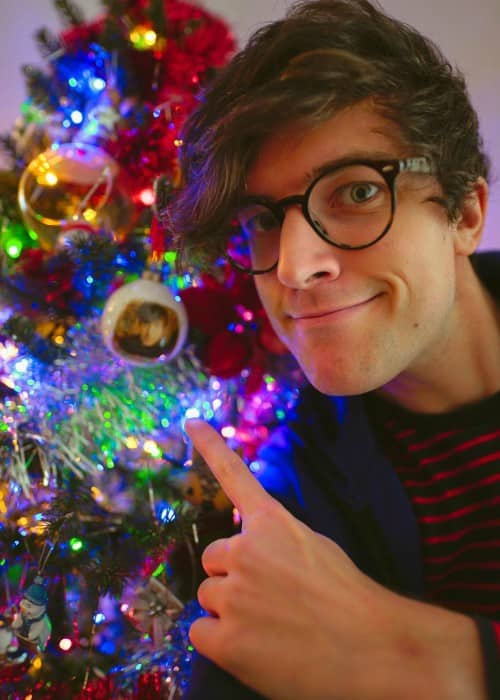 PJ Liguori in a selfie on Christmas Day in 2017