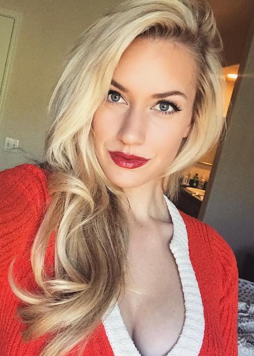 Paige Spiranac in an Instagram selfie in November 2017