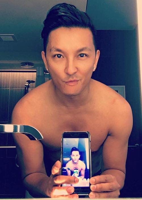 Prabal Gurung in a shirtless selfie in June 2016