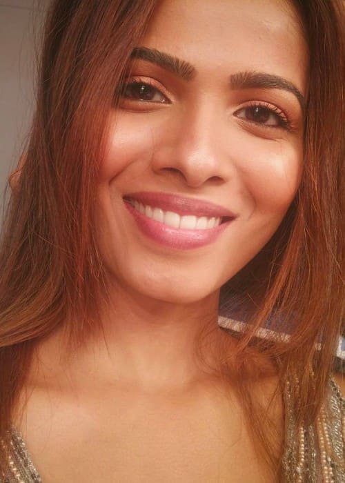 Sanah Moidutty in an Instagram selfie as seen in February 2018