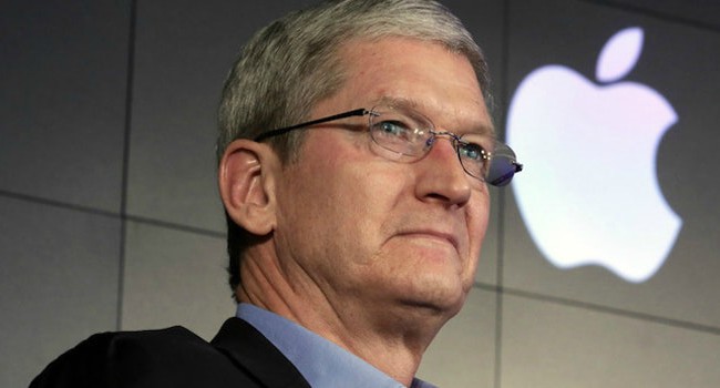 Tim Cook speaking on the San Bernardino case in February 2016