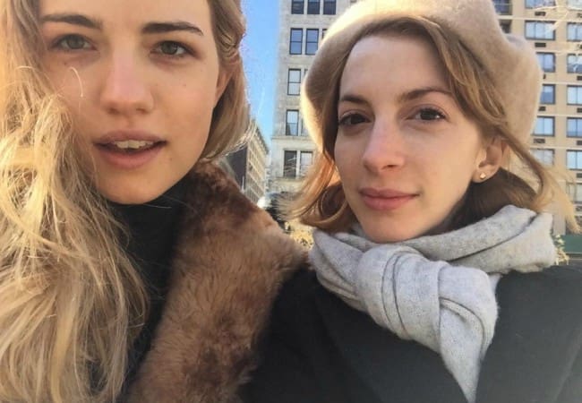 Willa Fitzgerald (Left) and Molly Bernard in a selfie in February 2018