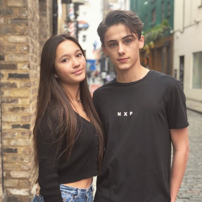 William Franklyn-Miller with Lily Chee in June 2019
