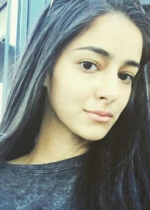 Ananya Pandey in a selfie as seen in January 2018