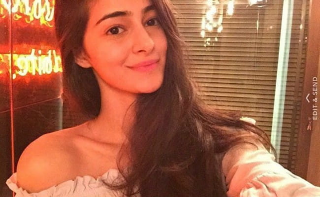 Ananya Pandey in a selfie in April 2018