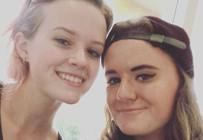 Ava Phillippe (Left) and Shannon Fahey as seen in February 2016