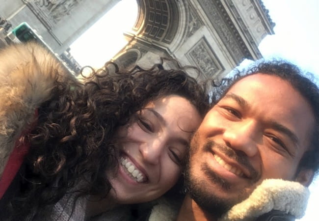 Benson Henderson and Maria Magana in a selfie in February 2018