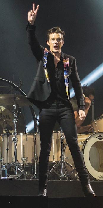 Brandon Flowers of The Killers performing at BST Hyde Park in 2017