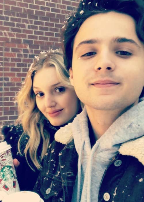 Dylan Schmid and Kaitlyn Bernard as seen in November 2017