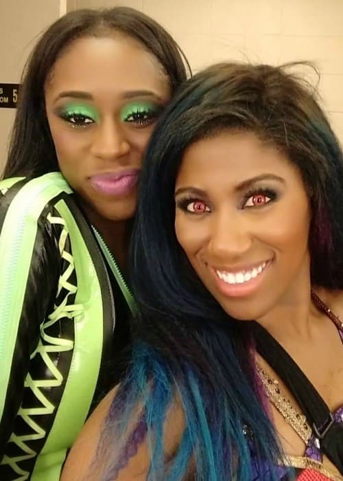 Ember Moon (Right) and Naomi as seen in January 2018