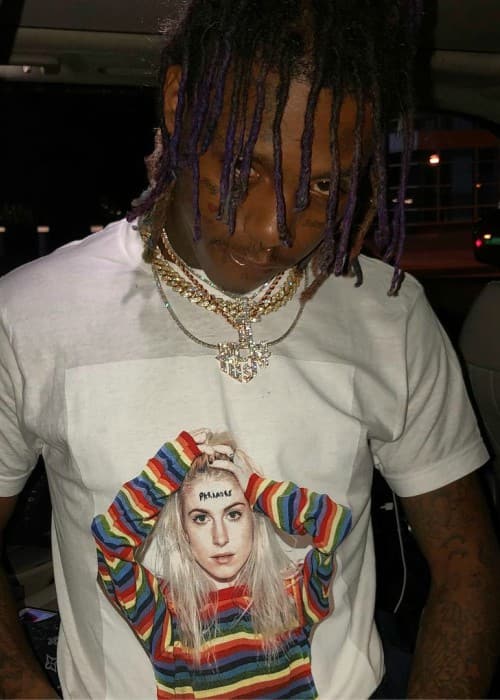 Famous Dex in an Instagram post as seen in April 2018