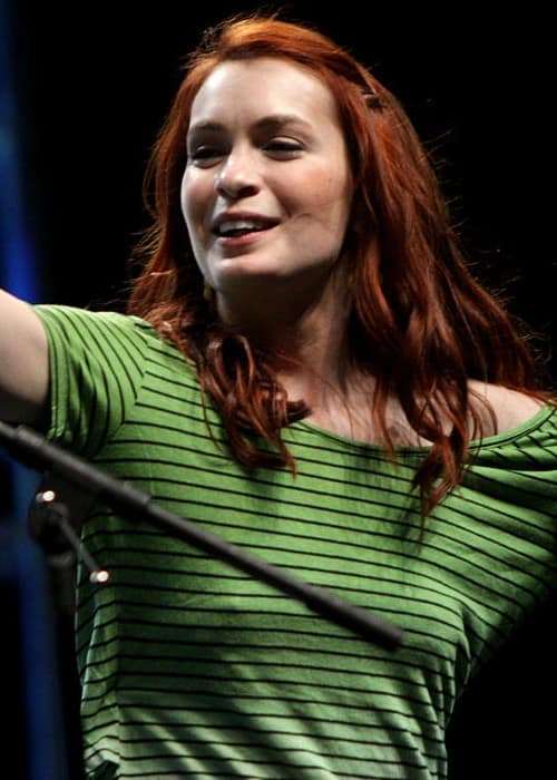 Felicia Day performing at VidCon 2012 at the Anaheim Convention Center