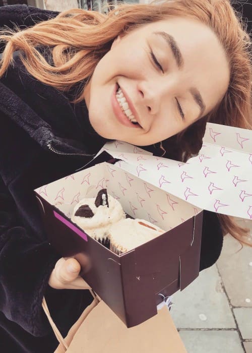 Florence Pugh as seen in February 2018