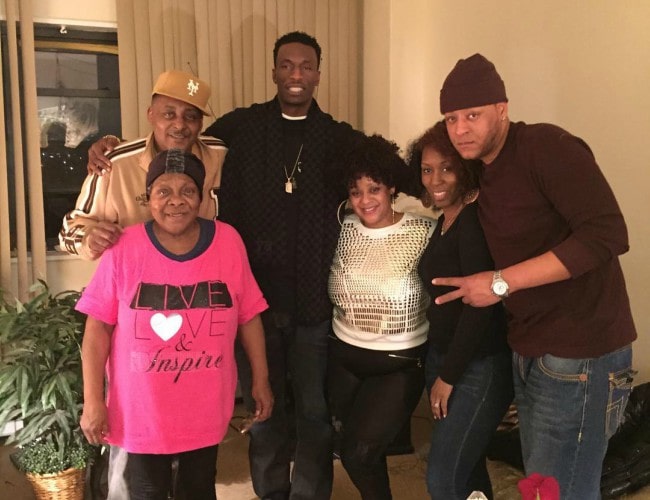 Josh Howard with his family as seen in June 2017