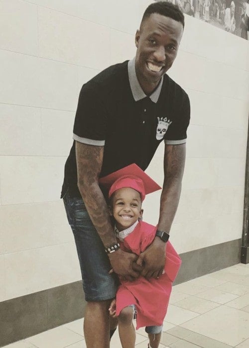 Josh Howard with his son as seen in May 2019