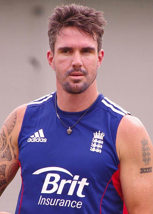 Kevin Pietersen during a practise session in 2014