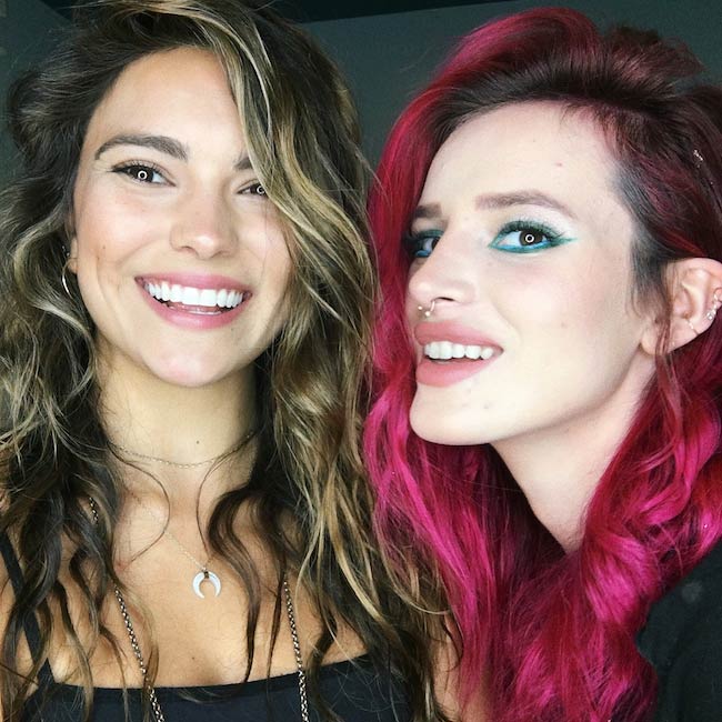 Kyra Santoro with friend Bella Thorne in July 2017