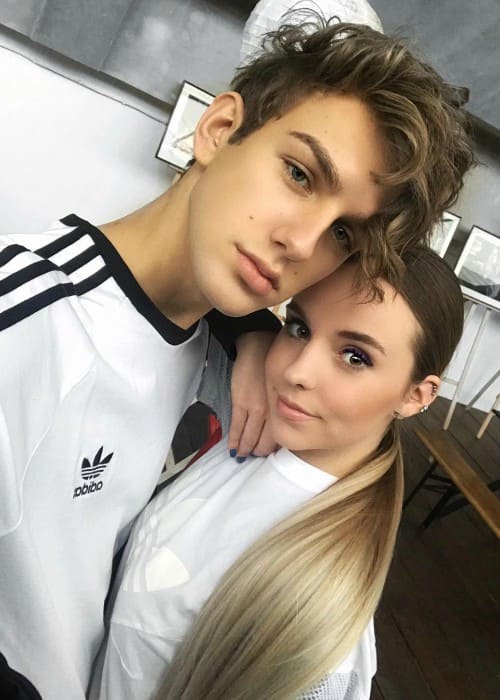Lea Stankovic and Andrija Jović in a selfie as seen in March 2018