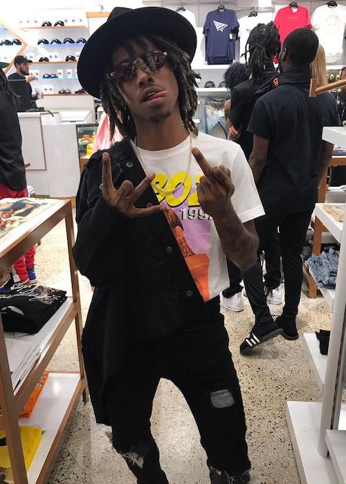 Lil Twist while shopping for clothes in September 2017